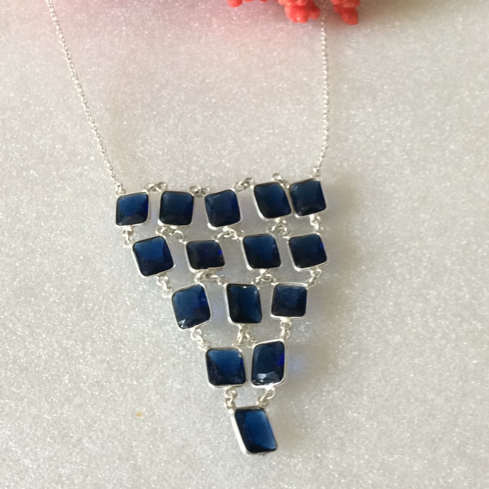 Vintage natural sapphire necklace